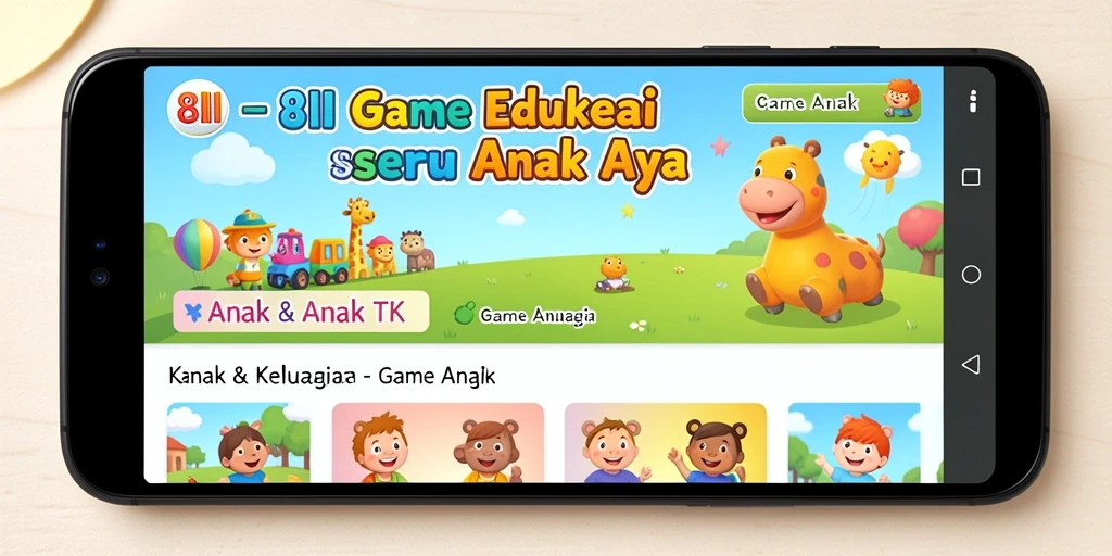 Screenshot antarmuka aplikasi 8II yang menarik dan edukatif.