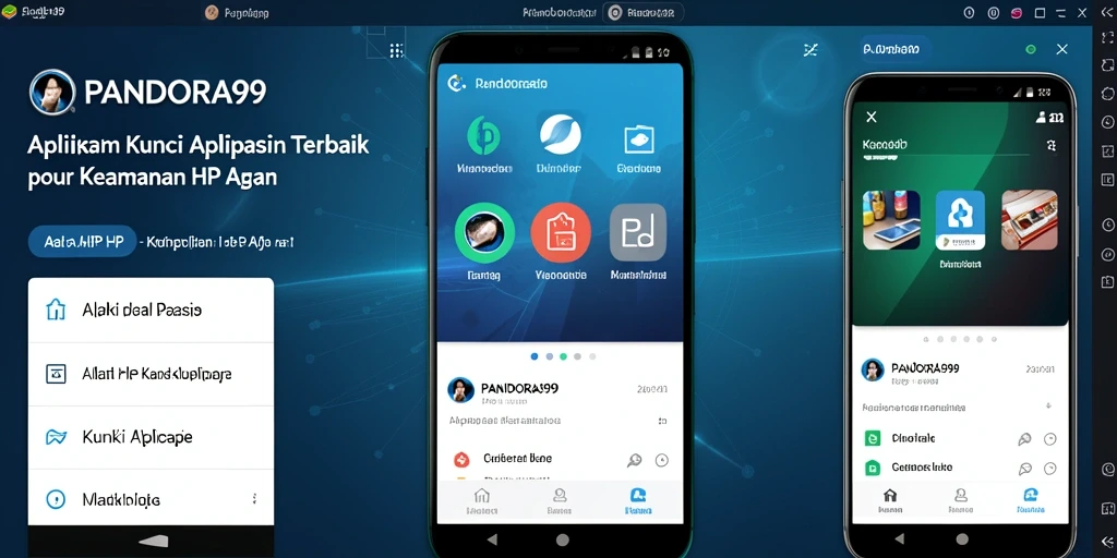 Tampilan antarmuka utama PANDORA99 untuk proteksi aplikasi.