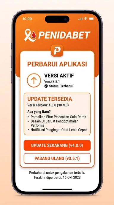 Riwayat Versi Penidabet untuk Pengguna Android